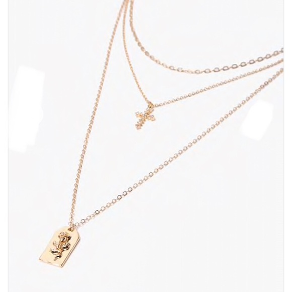 3 for $30 Rose Layered Gold Necklace - Picture 2 of 2